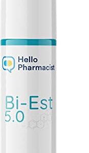 HelloPharmacist Natural Bioidentical Bi-EST 5.0 Estrogen Menopause Relief Cream for Women, 3 oz - 5mg per Pump