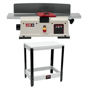 jet jj-6hhbt, 6-inch helical head benchtop jointer (718600) and universal benchtop machine table (728100)