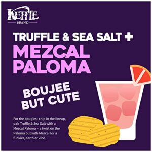 Kettle Brand Potato Chips, Krinkle Cut Truffle and Sea Salt, 7.5 Oz