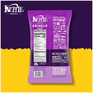 Kettle Brand Potato Chips, Krinkle Cut Truffle and Sea Salt, 7.5 Oz