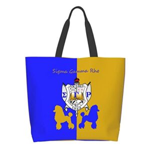 LMGSX Sigma Gamma Rho Tote bag handbag shopping office commuter shopping solid fashion sense