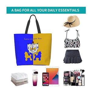 LMGSX Sigma Gamma Rho Tote bag handbag shopping office commuter shopping solid fashion sense