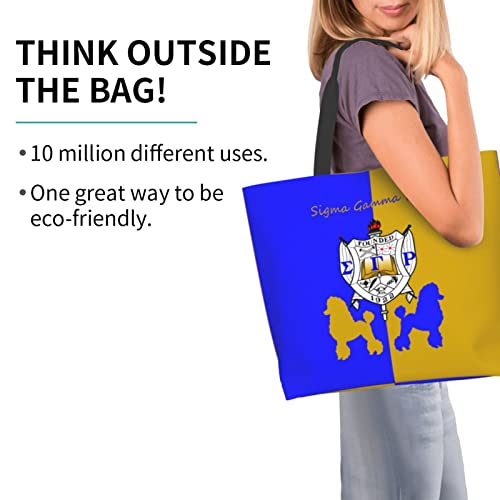 LMGSX Sigma Gamma Rho Tote bag handbag shopping office commuter shopping solid fashion sense