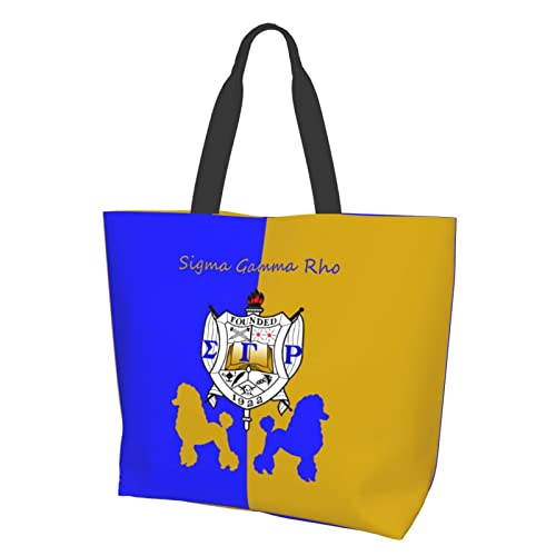 LMGSX Sigma Gamma Rho Tote bag handbag shopping office commuter shopping solid fashion sense