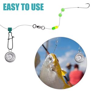 Disc Sinkers Fishing Weights Saltwater Surf Fishing Weights Coin Sinkers 1oz 2oz 3oz 4oz 5oz 6oz 8oz Catfishing Gear Tackle Circle Fishing Sinker Weight Kit