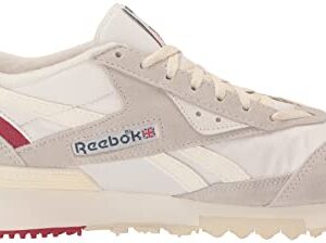 Reebok Unisex LX2200 Sneaker, White/Chalk/Flash Red, 11.5 US Men