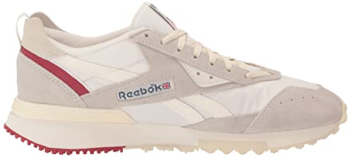 Reebok Unisex LX2200 Sneaker, White/Chalk/Flash Red, 11.5 US Men