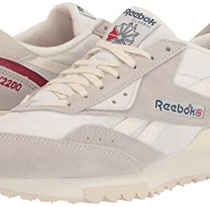 Reebok Unisex LX2200 Sneaker, White/Chalk/Flash Red, 11.5 US Men