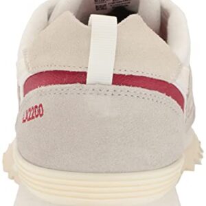 Reebok Unisex LX2200 Sneaker, White/Chalk/Flash Red, 11.5 US Men