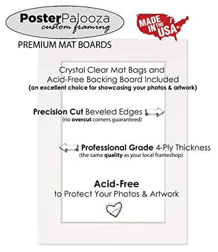 12x12 Mat for 8x8 Photo - Precut Bay Blue Picture Matboard for Frames Measuring 12 x 12 Inches - Bevel Cut to Display Art 8 x 8 Inches - Acid Free Pack of 100 MATS with Backing Boards & Clear Bags