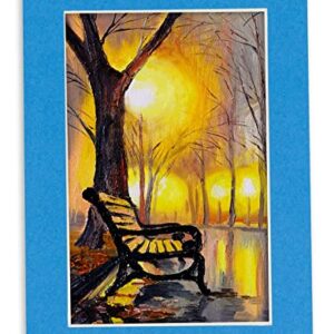 12x12 Mat for 8x8 Photo - Precut Bay Blue Picture Matboard for Frames Measuring 12 x 12 Inches - Bevel Cut to Display Art 8 x 8 Inches - Acid Free Pack of 100 MATS with Backing Boards & Clear Bags