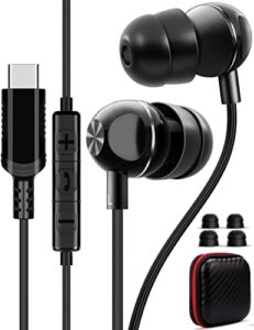 titacute usb c headphone for samsung a53 s54 s22 s23 s21 s20 fe wired earbuds magnetic in-ear type c earphone with microphone stereo noise canceling for galaxy z flip 5 fold 4 pixel 7 6 6a 7a oneplus