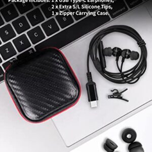 TITACUTE USB C Headphone for Samsung A53 S54 S22 S23 S21 S20 FE Wired Earbuds Magnetic in-Ear Type C Earphone with Microphone Stereo Noise Canceling for Galaxy Z Flip 5 Fold 4 Pixel 7 6 6a 7a OnePlus