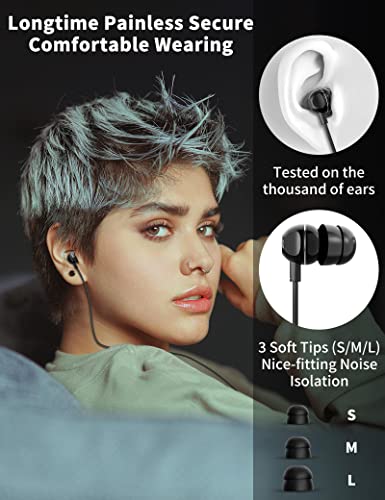 TITACUTE USB C Headphone for Samsung A53 S54 S22 S23 S21 S20 FE Wired Earbuds Magnetic in-Ear Type C Earphone with Microphone Stereo Noise Canceling for Galaxy Z Flip 5 Fold 4 Pixel 7 6 6a 7a OnePlus