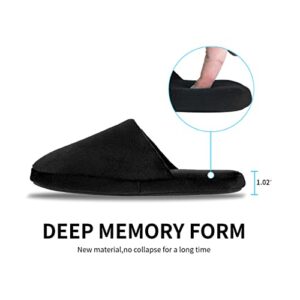 Tlizzz7 3-Pair Luxury Spa Slippers - Cotton Memory Foam Non-slip Closed Toe Washable Slippers for Hotel,Guest,Travel,Bride,Women and Men