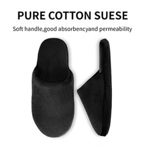 Tlizzz7 3-Pair Luxury Spa Slippers - Cotton Memory Foam Non-slip Closed Toe Washable Slippers for Hotel,Guest,Travel,Bride,Women and Men