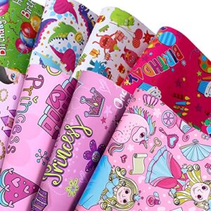 u'cover gift wrapping paper happy birthday princess theme wrapping paper pack of 20 sheets