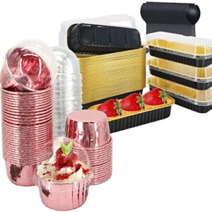 disposable baking cups cupcake tin with lids 150 pack,mini foil cupcake liners baking pans
