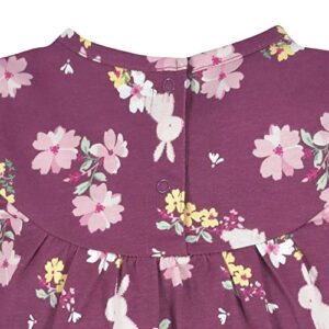 Gerber Baby Girls Toddler 2-Piece Long Sleeve Dress & Leggings Set, Pink Bouquets, 18 Months