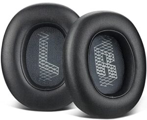 soulwit replacement ear pads for jbl e65 (e65bt e65btnc)/live 650 (650nc 650btnc)/live 660 (660nc 660btnc)/duet nc over-ear headphones, earpads cushions with softer leather (black)