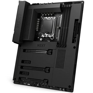 nzxt n7 z690 motherboard - n7-z69xt-b1 - intel z690 chipset (supports 12th gen cpus) - atx gaming motherboard - integrated i/o shield - wifi 6e connectivity - bluetooth v5.2 - black