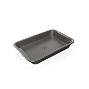ninja b30613 foodi neverstick premium 9 inch x 13 inch cake pan, nonstick, oven safe up to 500⁰f, dishwasher safe, grey