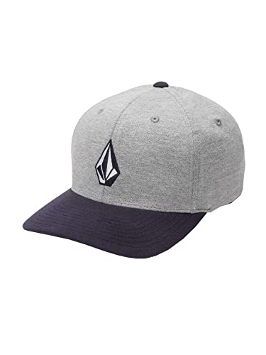 Volcom Men's Full Stone Heather Xfit Hat, Navy Combo, Large/X-Large