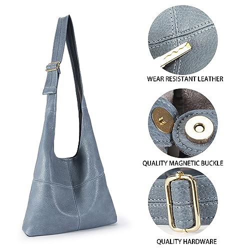 Montana West Hobo Bags for Women Ultra Soft Foldable Shoulder Bag Purse with Coin Purse,MWC2-122JN