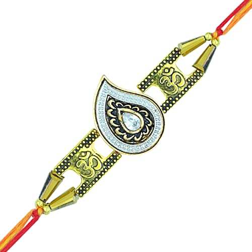 Rakhi for Brother Designer Rakhi with Beads Design Rakhi Raksha-Bandhan Gifts for Brother Sister (D27)