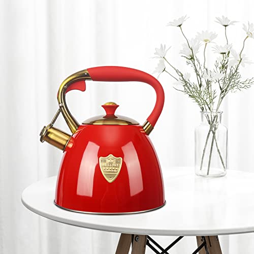 Tea Kettle -2.9 Quart Tea Kettles Stovetop Whistling Teapot Stainless Steel Tea Pots for Stove Top Whistle Tea Pot