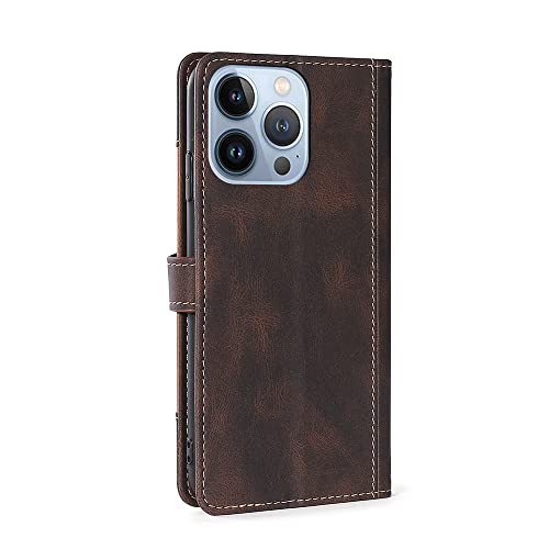 BANLEI2U Phone Cover Wallet Folio Case for Oppo REALME 7 PRO, Premium PU Leather Slim Fit Cover for REALME 7 PRO, Friendly Fit, Brown