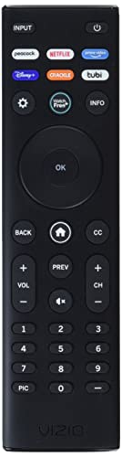 VIZIO Smart TV Remote XRT140R Universal Remote for VIZIO TV - VIZIO TV Remote Replacement, Bluetooth Remote & Smart Remote Control - Compatible with All SmartCast TV Models, Requires 2 AAA Batteries