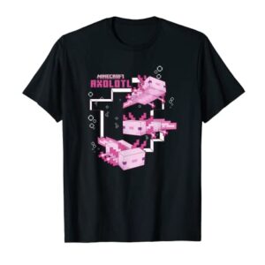 Minecraft Pink Axolotl Pond T-Shirt