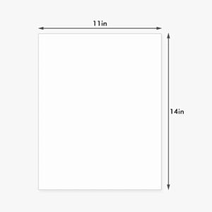 Somime 25 Pack Backing Boards Only - 11x14 Uncut White Mats Matboards, Acid Free Backerboards for Art Prints, Ideal for Photos/Pictures/Prints/Frames/Arts