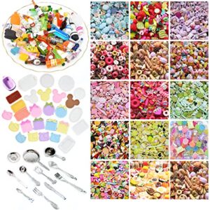 bargain house 150 pcs miniatures food drinks bottles doll accessories 1:12 playset pretend play kitchen game party toys mini things stuff tiny baking landscape micro mart, multicolor