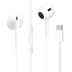 earphones usb c headphones,type c wired in-ear earbuds with microphone and volume control earbuds compatible with huaweis p30/pro/samsungs s20 s21 googles pixel 3/4/5/4xl/one plus/one plus 6t