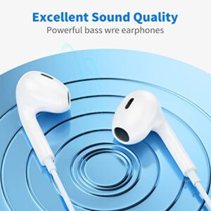 Earphones USB C Headphones,Type C Wired in-Ear Earbuds with Microphone and Volume Control Earbuds Compatible with huaweis P30/Pro/samsungs S20 S21 Googles Pixel 3/4/5/4XL/one Plus/one Plus 6t