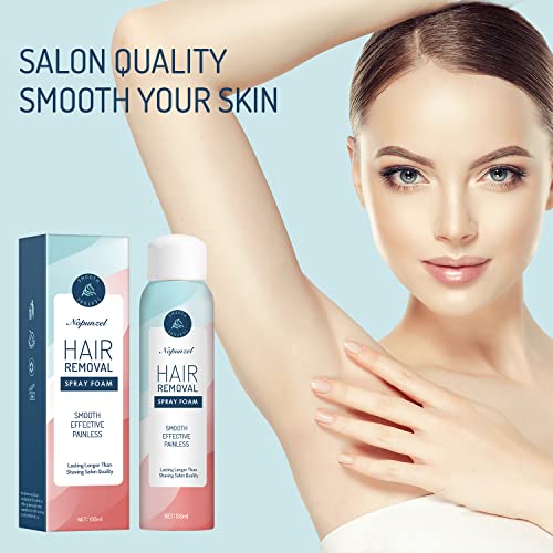 hair removal Spray, Upgraded Foam, Body hair removal for Women, Effective & Painless Cream, Safe Hair Depilatory Cream for Face, Arm, Leg, Armpit Use, Smooth Your Skin