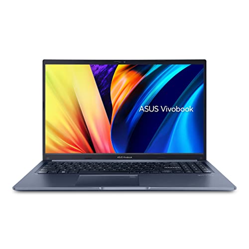 ASUS VivoBook 15 Slim Laptop, 15.6" FHD Display, Intel Core  i7-1260P CPU, Intel Iris Xe Graphics, 8GB RAM, 512GB SSD, Fingerprint Sensor, Windows 11 Home, Quiet Blue, F1502ZA-DS72