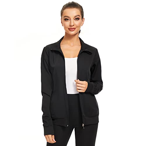 Shamyoy Scrub Jackets for Women Warm-Up Jacket