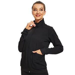 Shamyoy Scrub Jackets for Women Warm-Up Jacket