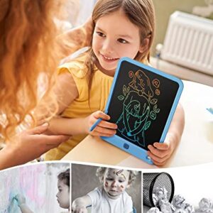 LCD Writing Tablet 10 Inch, Toys for 3 4 5 6 7 8 9 10 Year Old Boys Girls, Colorful Doodle Board Drawing Tablet, Gift for Boys Toddlers Age 3-12 Years, Memo Board, Drawing Pads with Lanyard(Navy)