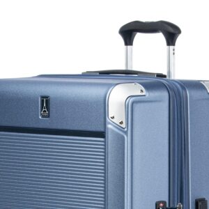 Travelpro Platinum Elite Hardside Expandable Spinner Wheel Luggage TSA Lock Hard Shell Polycarbonate Suitcase, Dark Sky Blue, Checked Large 28-Inch