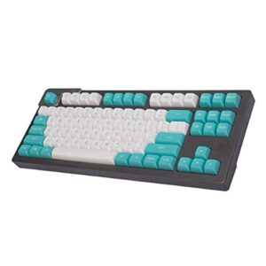 White Green Keycaps Set 150 Keys MSA Profile Double Shot ISO/ANSI Layout for Cherry MX Switches Mechanical Gaming Keyboard