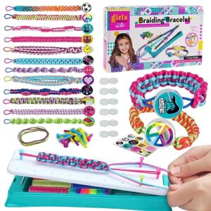 nice-live friendship bracelet making kit toys, diy crafts for girls ages 8-12, hottest birthday christmas gifts for 6 7 8 9 10 11 12 years old kids, travel activities party favor holiday gift guide