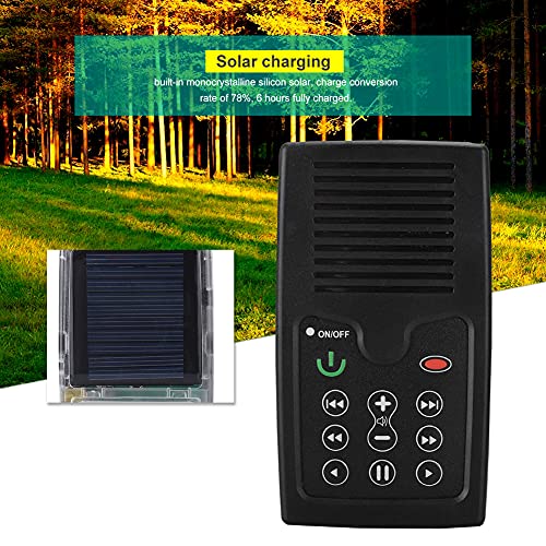 Audio Bible Player, 350mAh Mini Portable Solar Charging Bible Reader Book Reader English(Black)