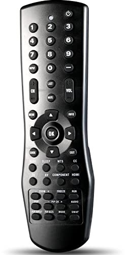 VR1 Universal Replacement Remote Control for Vizio LCD and Plasma TV