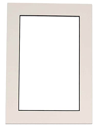 Pack of 25 Acid Free 20x24 Mats Bevel Cut for 16x20 Photos - White with Black Core Precut Matboards For Pictures, Photos, Framing - 4-ply Thickness