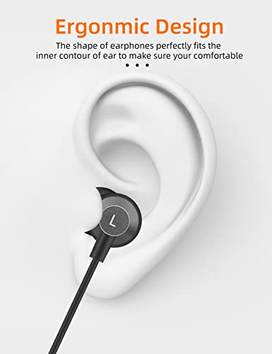 MAS CARNEY 【2 Pack Black+White】 Digital USB Type C Earphones, TI3/TH4 USB C Earbuds,in-Ear Earbud Noise Isolating Pure Sound and Powerful Bass for USB-C Type-c Music Device