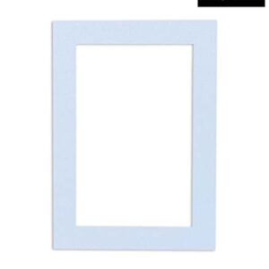 22x28 Mat Bevel Cut for 18x24 Photos - Acid Free Brittany Blue Precut Matboard With Backing Board and Crystal Clear, Self Seal Photo Mat Bag - For Pictures, Photos, Framing - 4-ply Thickness